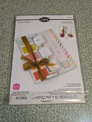 Sizzix Framelits Triple Square Flipits Set Of 10 Dies #659178 Stephanie Barnard