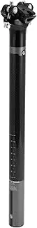 X AUTOHAUX Bike Seat Posts Shock Absorbing Bike Saddle Post Seat Tube Gloss Black Gray 1 Pc 27.2x350mm Carbon Fiber