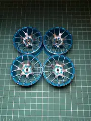 RC 1/10 Drift Wheels Blue Aluminium Tamiya Kyosho Team Associated High Quality