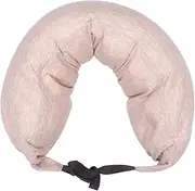 Zerodeko U Shaped Neck Pillow for Office Home and Travel Comfortable Afternoon Nap Support Easy to Clean Non Deforming Design Beige