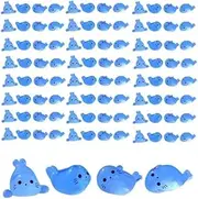 DMDMBSR Mini Resin Sea Creatures – 4 Styles Glow in The Dark Seal Pup, Mini Sea Animals, DIY Tiny Animal Figures for Aquarium, Glow Sea Creatures, Cute Ocean Animals for Home Decor 100pcs