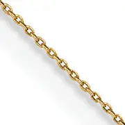14K Yellow Gold 24 Inch .75mm Cable With Spring Ring Clasp Pendant Chain