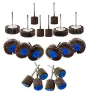 Mini Flap Sanding Wheel Rotary Tool Accessories Kit, 1/8-inch Shank, Pack of 20