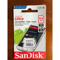 在飛比找蝦皮購物優惠-Sandisk Ultra MicroSD SDXC 64G