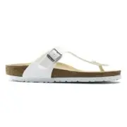Birkenstock Gizeh Birko-Flor Sandals - Regular Unisex Mens Womens - White