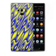 Skins Decal Wrap for Samsung Note 9 - Neon Blue Yellow trippy