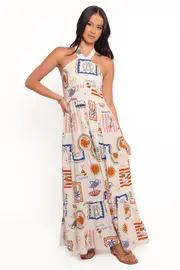 [PUP50] Jelena Maxi Dress - Ocean Oasis 6 Multi