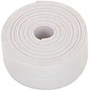 EZONEDEAL 2PCS Bath & Kitchen White Caulk Waterproof Self Adhesive Sealant Strip Wall Sealing Tape, Corner Sealant for Bathroom Shower Bathtub (22mm * 3.2m, White)
