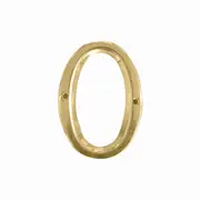 Austyle Classic Numerals House Number 0-9 PVD Polished Brass 100mm