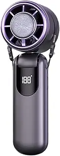 Personal Handheld Fan | Rechargeable Handheld Folding Fans | Foldable Cooling Fan with LED Display, 100 Wind Speeds for Outdoor Activities