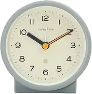 Alarm Clock Alarm Clock Silent Non Ticking Simple Design Battery Operated with Night Light for Bedroom Bedside Living Room Desk Shelf Bedside Alarm Clock(Light Grey) Aqiong