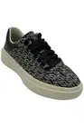 Skechers Cordova Classic Washable Woven Lace-Up Sneakers Black/Natural