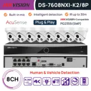 Hikvision 4K 8CH 12MP NVR CCTV Security System 5MP IP Camera Mic IR30m POE Home