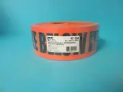 New Roll of Ideal 3" Warning Tape "Caution Buried Fiber Optic Line Below" 1000ft