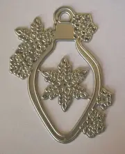 Christmas Lightbulb Ornament Snowflake Cutting Die Card Scrapbook #4073 - Tonya