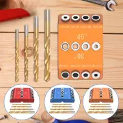 Hole Drilling Jig Drill Guide Jig 30 45 90 Angle Hole Drilling Template Block ✍