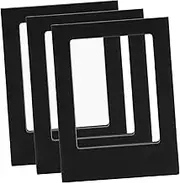 VINTORKY 3pcs 3 Inch Photo Frame Refrigerator Display Frame Wallet Size Photo Frame Mini Frames Pocket Iron Frame Acrylic Picture Frame Wallet Picture Frame Photo Holder Black Magnet