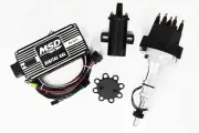 Black SBF 289 302 MSD Ignition 6AL Box TSP Pro Billet Distributor & Coil Ford