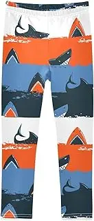 [Caihoyu] Girls Leggings Soft Comfortable Full Length Leggings Elastic Waist Kid Legging Tight 4-10T