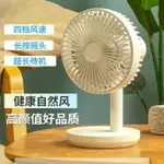 桌上風扇 小電扇 定時搖頭桌面USB小風扇靜音電扇不插電大風力辦公室可充電宿舍