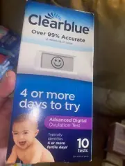 Clearblue Advanced Digital Ovulation Test, 99 % Accurate. 10 Tests. Expires 5/25