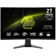 MSI MAG 27CQ6F 27" QHD 180Hz Curved Gaming Monitor 2560x1440 - 0.5ms - DisplayPort - 2x HDMI - Anti-Flicker - AMD FreeSync - 100x100 VESA [MAG 27CQ6F]