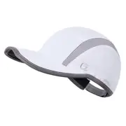 Reflective Folding Outdoor Hat Unstructured Design UPF 50+ 6 7/8-7 1/2 White