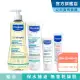 【Mustela 慕之恬廊】舒恬良 乾肌洗護組(舒緩沐浴油500ml+益膚柔舒霜150ml有機+柔舒面霜40ml+修護霜40ml)