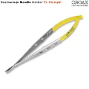 Dental Castroviejo Needle Holder 14cm - Micro Suture TC Tip Straight Surgical