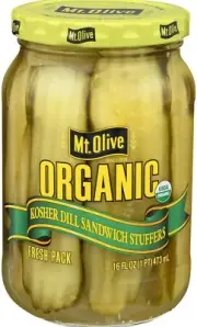 Mt. Olive Organic Kosher Dill Sandwich Stuffers