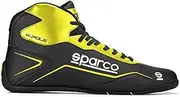 Sparco Unisex Sparco Kart Shoes K Pole Size 43 Black Flu, Black, EU UK