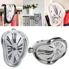 Surreal Wall Decor Desktop Hanging Wall Silent Melting Clock Roman Numerals