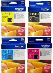 GENUINE Brother LC131 Value Pack LC131BK LC131C LC131M LC131Y Ink Cartridge