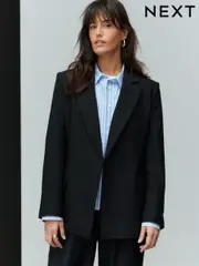 Black Adjustable Back Tailored Blazer (AA9405) | $60
