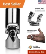 Compact 10 mm 1/4" Drive Socket with 40-Degree Working Angle for Tough Jobs