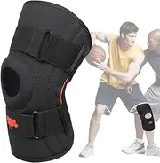 Sports Knee Braces for Men, Silicone Shock-absorbing Knee Compression Sleeve, Double Side Stabilizer, Lightweight Adjustable Compression Meniscus Protection for Men Women