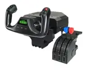 Logitech G Flight Simulator Yoke w. Throttle Quadran Precision Bearings