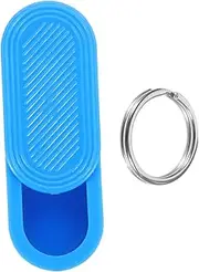 HAMPPLIES Small Portable Travel Case with Keychain Pill Organizer Multi-purpose Container for Daily Use Outdoor Activities and Storing Small Items for Medication and Jewelry
