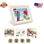 Modern 10.1" IPS Digital Photo Frame with Wireless Sharing & Adjustable Display