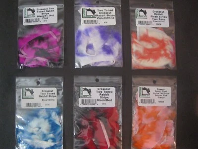 HARELINE DUBBIN 1/8 '' CROSSCUT TWO TONE RABBIT FUR