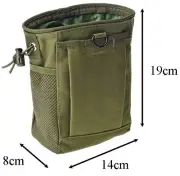 Ammo Dump Pouch Utility Bag Hunting Hiking Gun Sling Molle Tactical Army Green