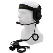 Z Tactical Bowman Elite II Big PTT Headset for Kenwood Radio Baofeng UV-5R F8HP
