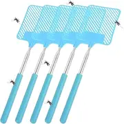[Lmyit] Fly Swatter - Manual Indoors Fly Swatter Telescopic | Handheld Racket Outdoor 30 Inch Reach Tool Compact for Bedroom, Dining Room