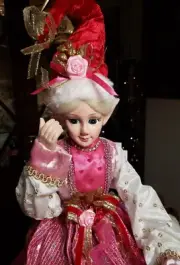 2025 Cynthia Rowley Valentine's Fairy Pixie Elf Shelf Sitter Doll Sequins 28"