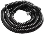 Avaya Lucent 25' FT Black 6 6D 18 18D 34D Phone Handset Receiver Coil Cord Wire