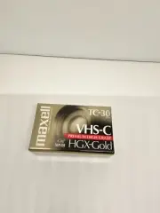 NEW Maxwell VHS-C Gold Premium Cassette Tape SEALED