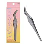 Silver Precision Tweezer Non Stick Applicator for Eyelash Extension Clusters