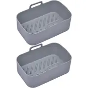 Reusable Air Fryer Silicone Pot for Ninja Foodi Dual DZ201 Air Fryer Basket for Ninjas Dual Air Fryer Air Fryer Rack Accessories