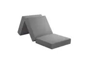 Single Mattress Trifold Foam Sofa Bed Foldable Sleeping Lounge Floor Mat Camping Portable Cushion Extra Thick Removable Cover