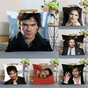 Ian Somerhalder Pillow Case Birthday Gift Vampire Diaries Photo Print Christmas